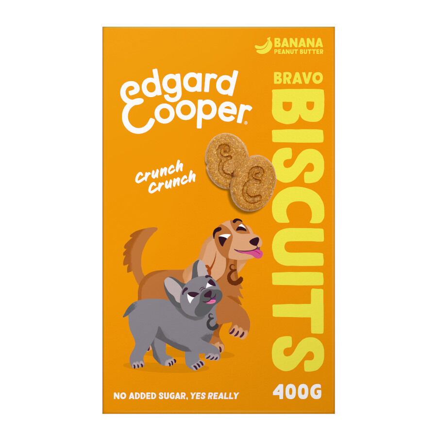 400 g Edgard y Cooper Biscoitos de Banana e Manteiga de Amendoim para c&atilde;es , , large Imagem n&uacute;mero 1